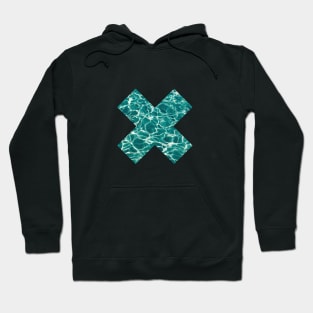 Cross with sea pattern Hoodie